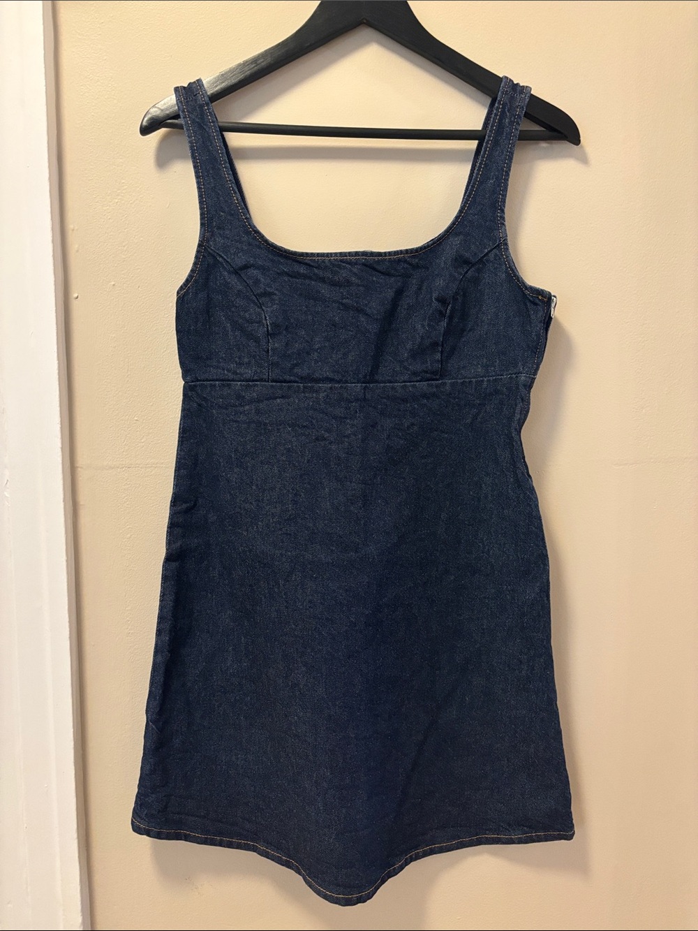 H&M Dark Blue Denim Mini Dress